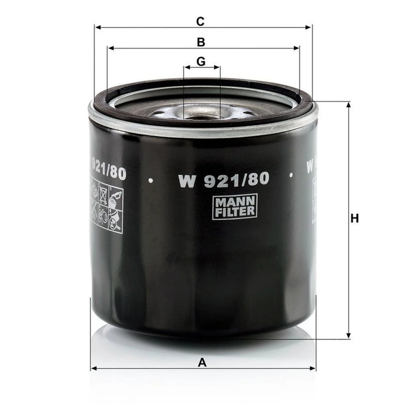 MANN-FILTER Engine Oil Filter W 921/80