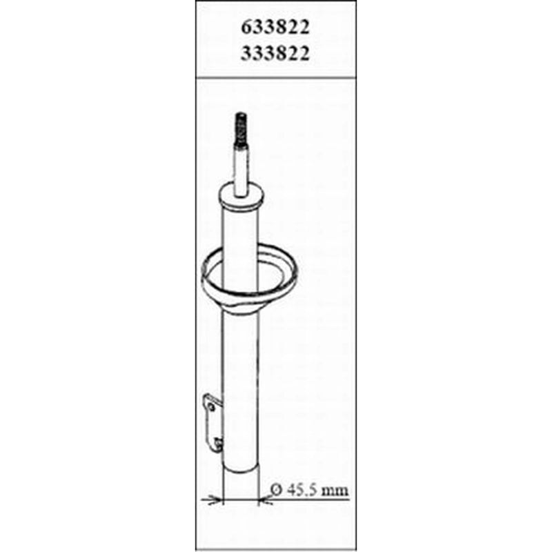 KYB Shock Absorber Damper Strut Front 333822