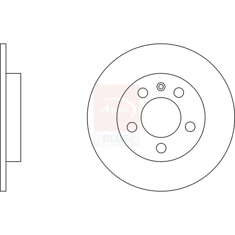 Apec 2 x Solid Rear Brake Discs SDK6379-x2