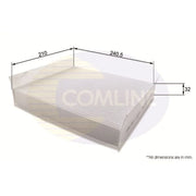 Comline Cabin Air Filter (Pollen Filter) EKF104