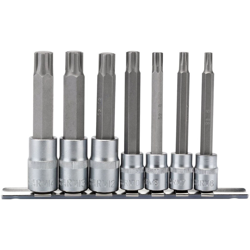 Draper Ribe Socket Bit Set, 3/8" & 1/2" Sq. Dr. (7 Piece) 16346 Draper  - Town Parts