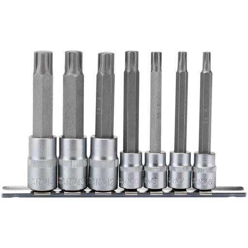 Draper Ribe Socket Bit Set, 3/8" & 1/2" Sq. Dr. (7 Piece) 16346 Draper  - Town Parts