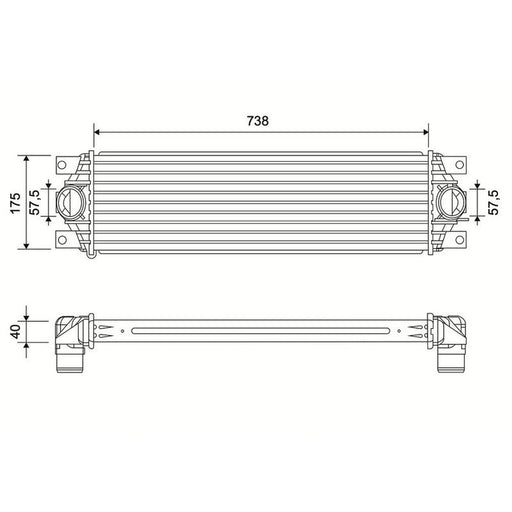 Valeo Intercooler (Charge Air Cooler) 822938