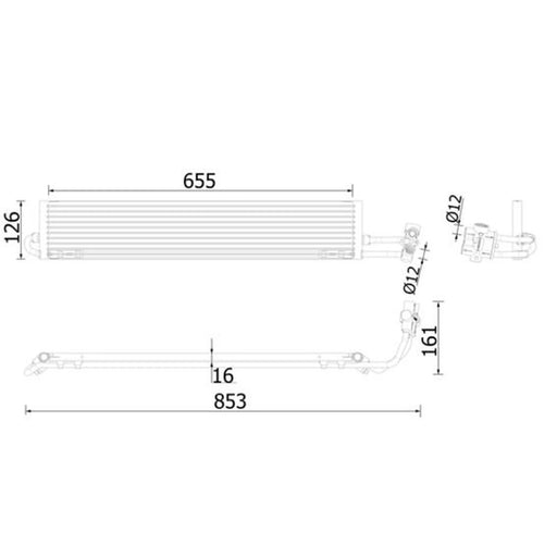 Mahle Automatic Gearbox Oil Cooler CLC 234 000P