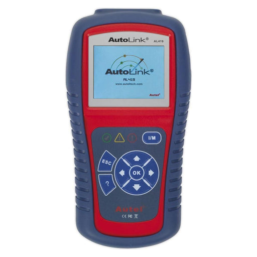 Sealey Autel EOBD Code Reader Live Data Tech Tips AL419 Sealey  - Town Parts