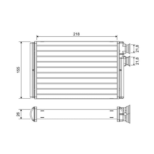 Valeo Heater Matrix Core Heat Exchanger 811576