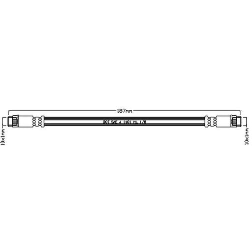 Abtex Brake Hydraulic Hose Line inner ABH1075
