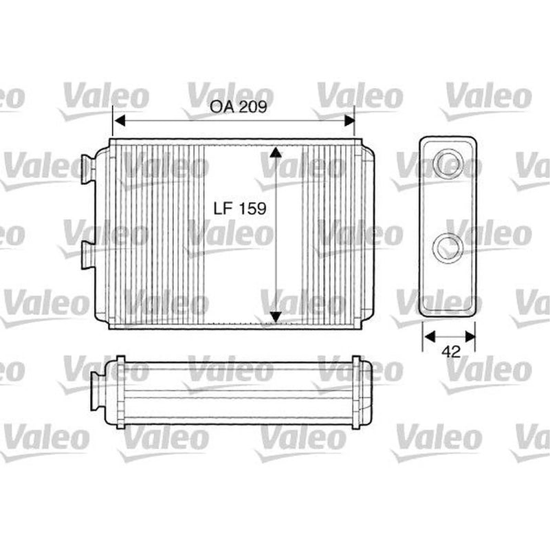 Valeo Heater Matrix Core Heat Exchanger 812280