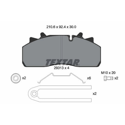 Textar Front Brake Pad Set 2931303