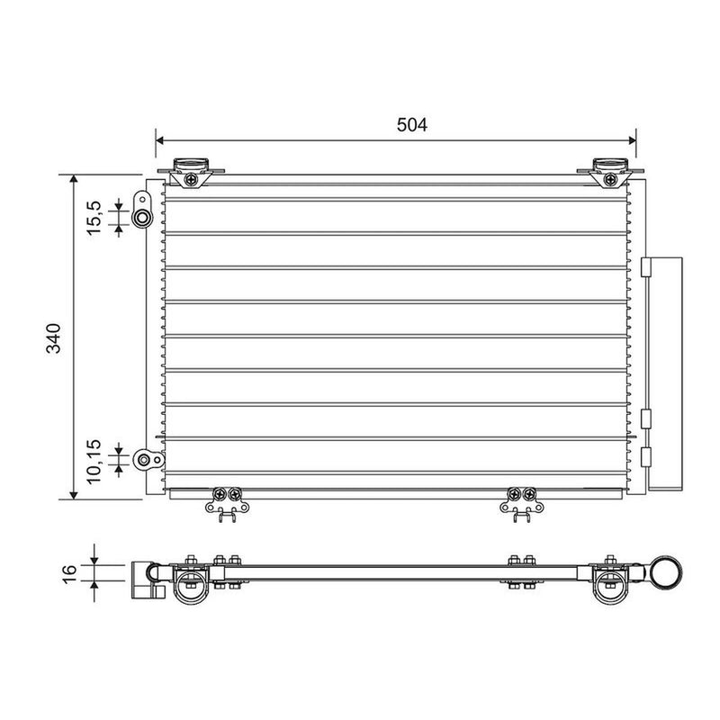 Valeo Air Conditioning Condenser 812724