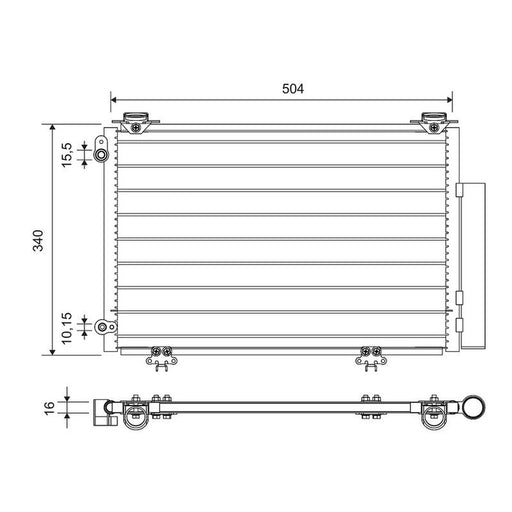 Valeo Air Conditioning Condenser 812724