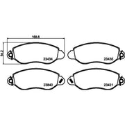 Mintex Front Brake Pad Set MDB2078