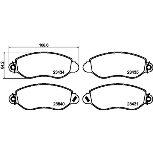 Mintex Front Brake Pad Set MDB2078