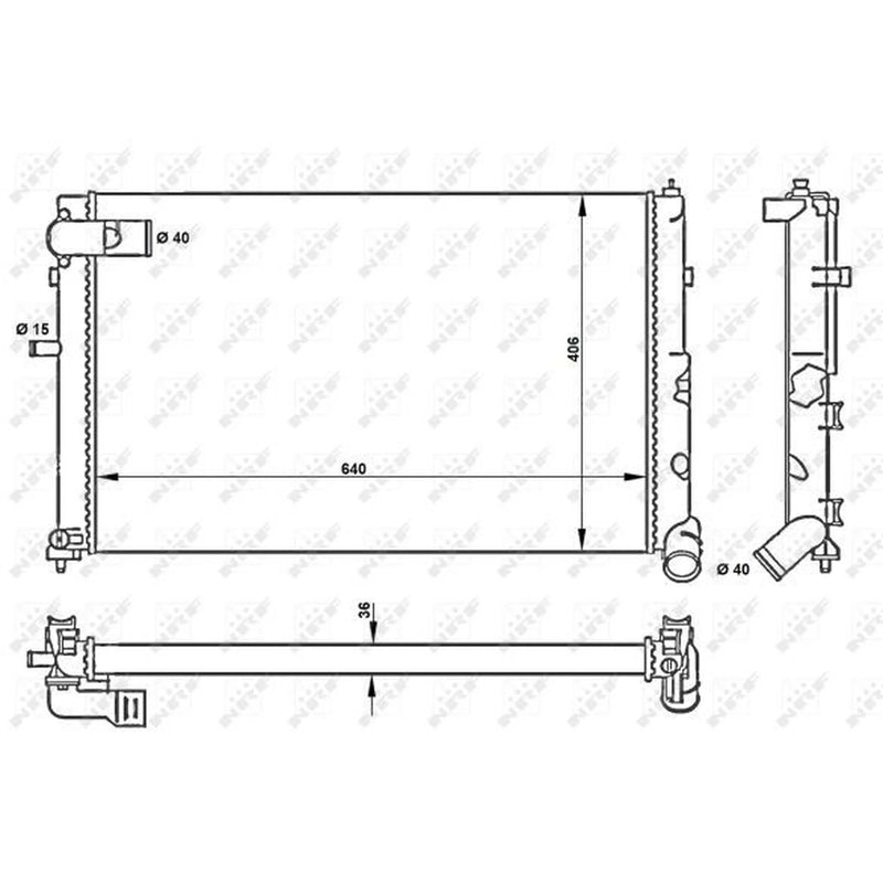 NRF Engine Radiator 50418