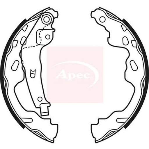 Apec Brake Shoe Set Axle Kit SHU670