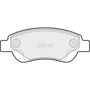 Fahren Front Brake Pad Set fits Citroën C1 2005-2014 1.0 1.4