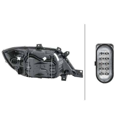 Hella Headlight Headlamp H7/H1 Left 1EH 008 010-011