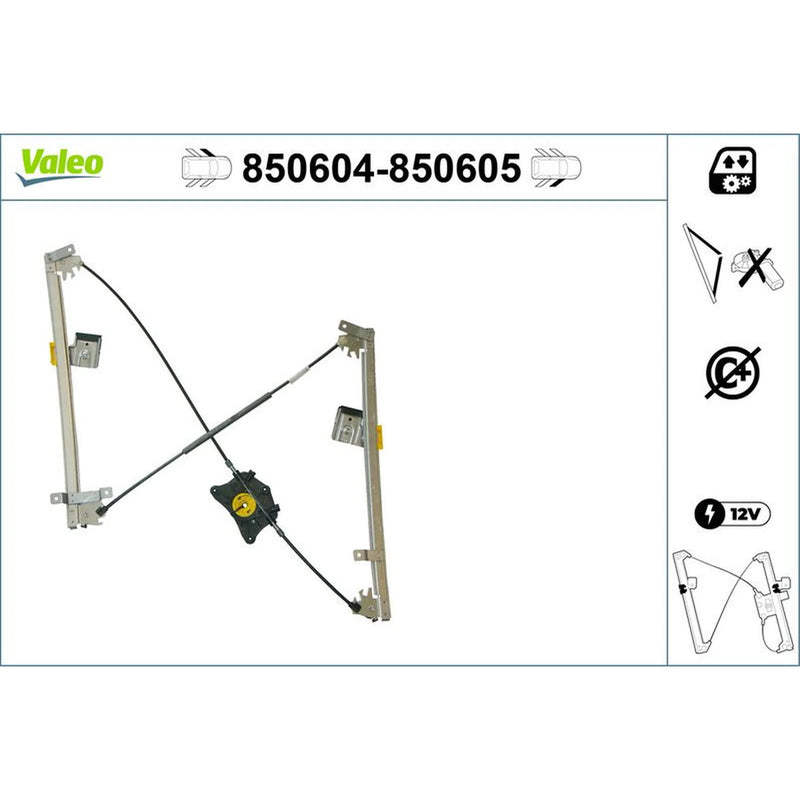Valeo Electric Window Regulator Lifter Left Front 850604