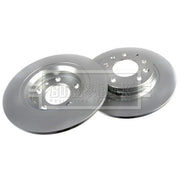 Borg & Beck 2 x Solid Rear Brake Discs BBD4335-x2