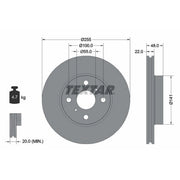 Textar 2 x Front Brake Discs 92077203-x2