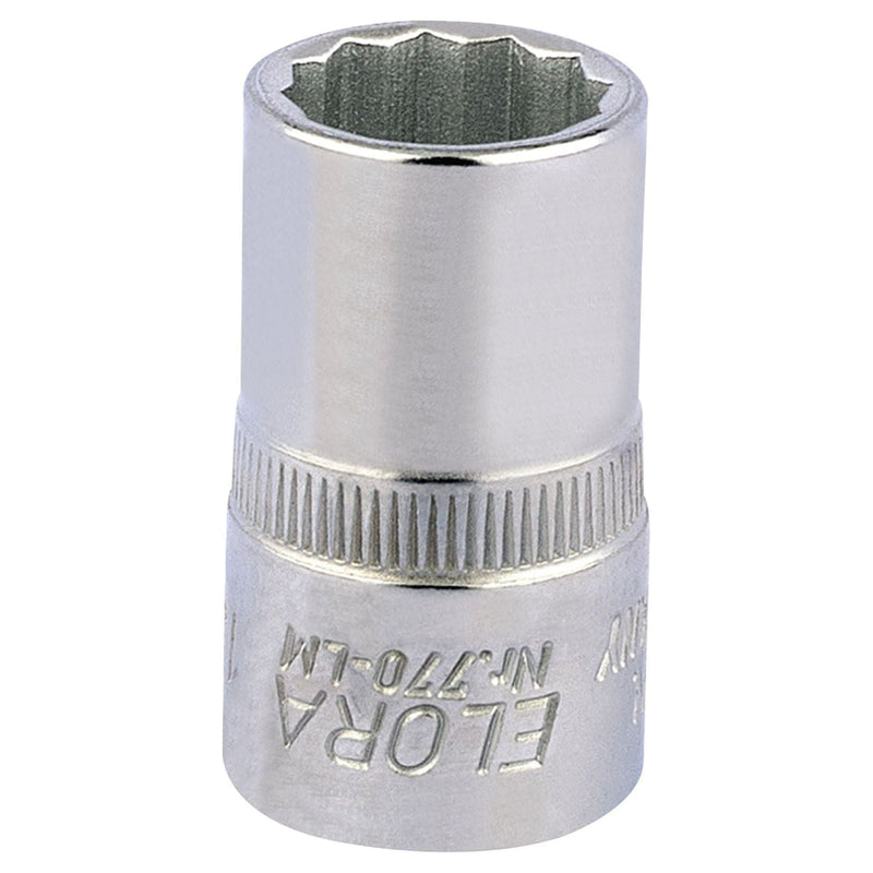Draper Elora Bi-Hexagon Socket, 1/2" Sq. Dr., 15mm 24608 Draper  - Town Parts