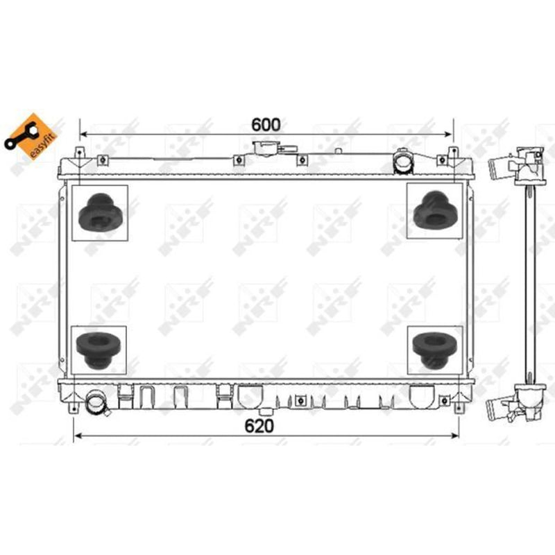 NRF Engine Radiator 53317