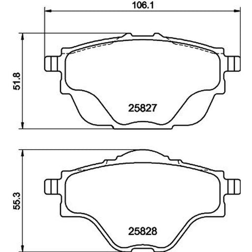 Mintex Rear Brake Pad Set MDB3402