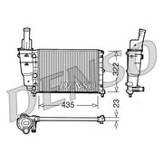 Denso Engine Radiator fits Fiat Punto 1993-2000 1.1 1.2 1.4