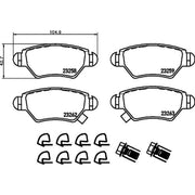Mintex Rear Brake Pad Set MDB2130
