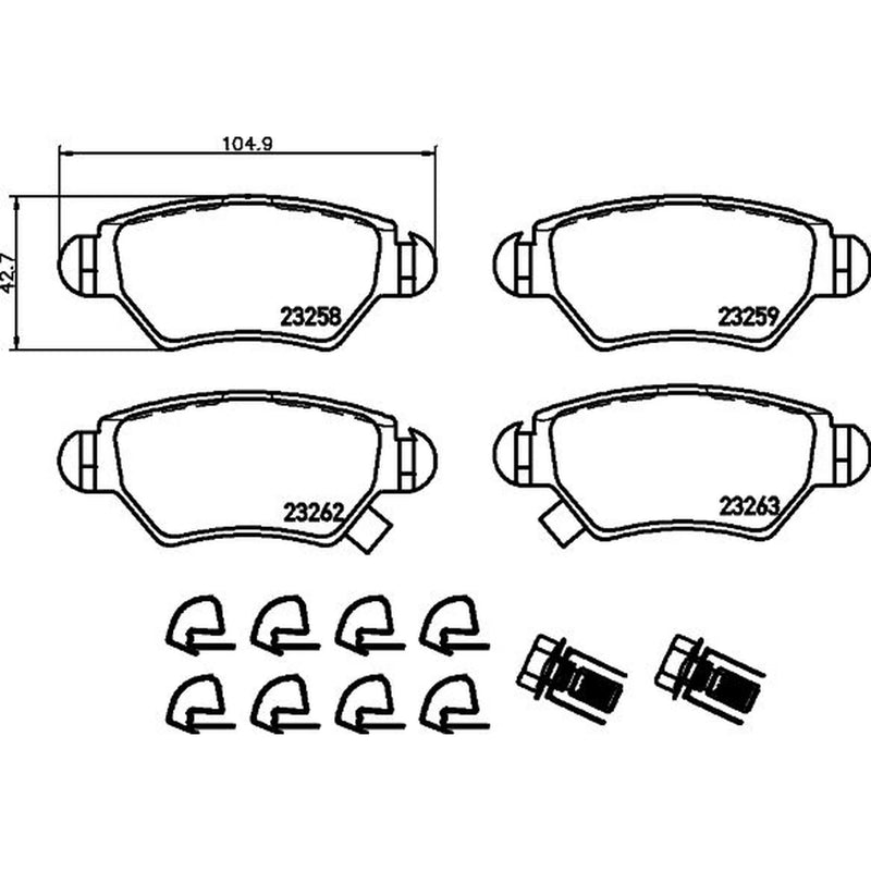 Mintex Rear Brake Pad Set MDB2130