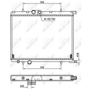 NRF Engine Radiator 519524