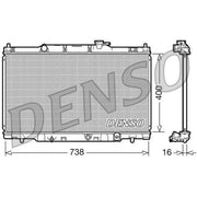 Denso Engine Radiator fits Honda Cr-V 2001-2007 2.0