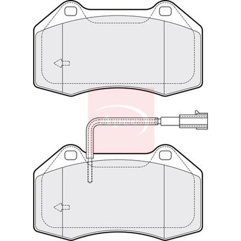 Apec Front Brake Pad Set PAD1917