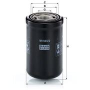 MANN-FILTER Automatic Transmission Hydraulic Filter WH 945/2