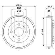 Mintex Brake Drum Assembly Rear MBD011