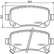 Mintex Rear Brake Pad Set MDB3005