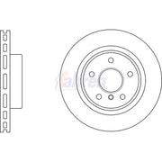 Fahren Front Brake Vented Discs & Pads fits BMW 5 2010-2017