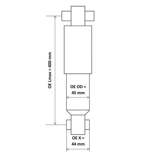KYB Shock Absorber Damper Strut Front 3447501