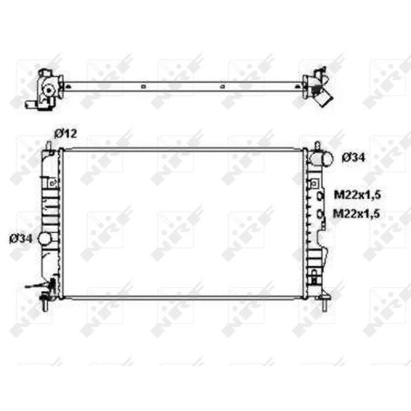 NRF Engine Radiator 50563