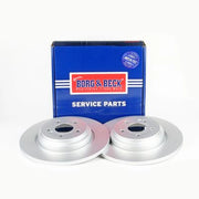 Borg & Beck 2 x Rear Brake Discs BBD5622