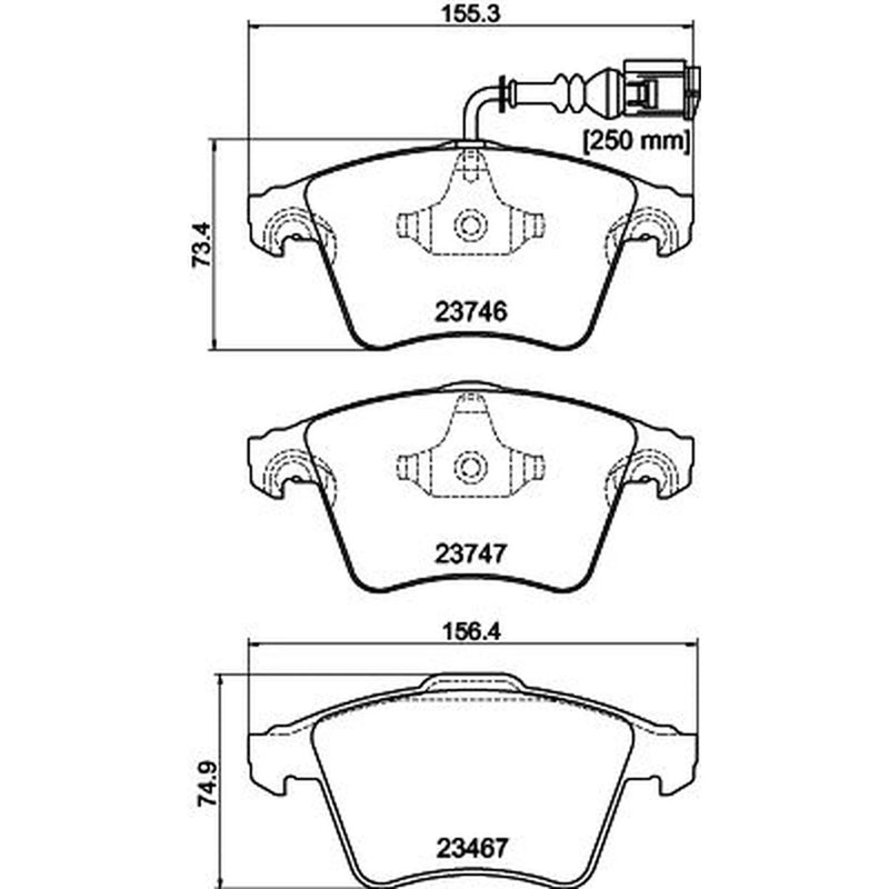 Mintex Front Brake Pad Set MDB2642