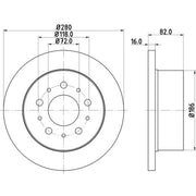 Mintex Lcv Van Kits solid 280mm MVK0082