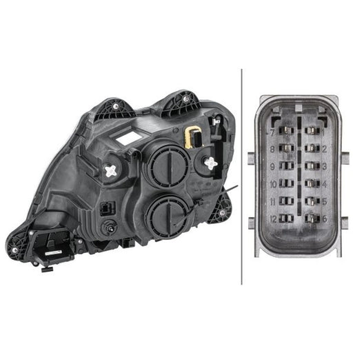 Hella Headlight Headlamp P21W Right 1ED 010 116-521