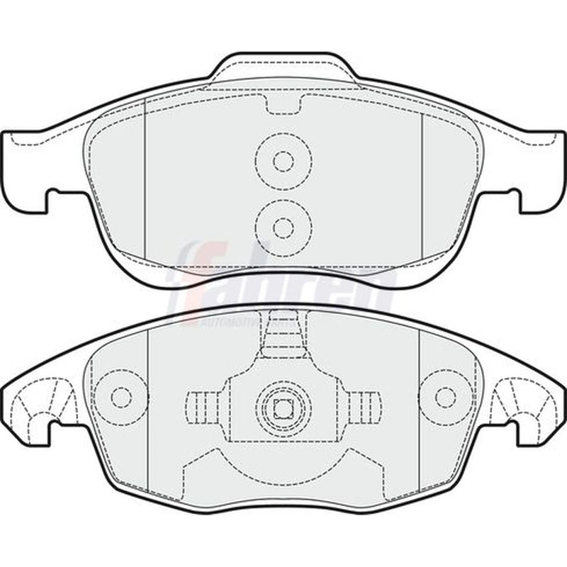 Fahren Front Brake Pad Set fits Citroën Berlingo First Box Body 2010 on