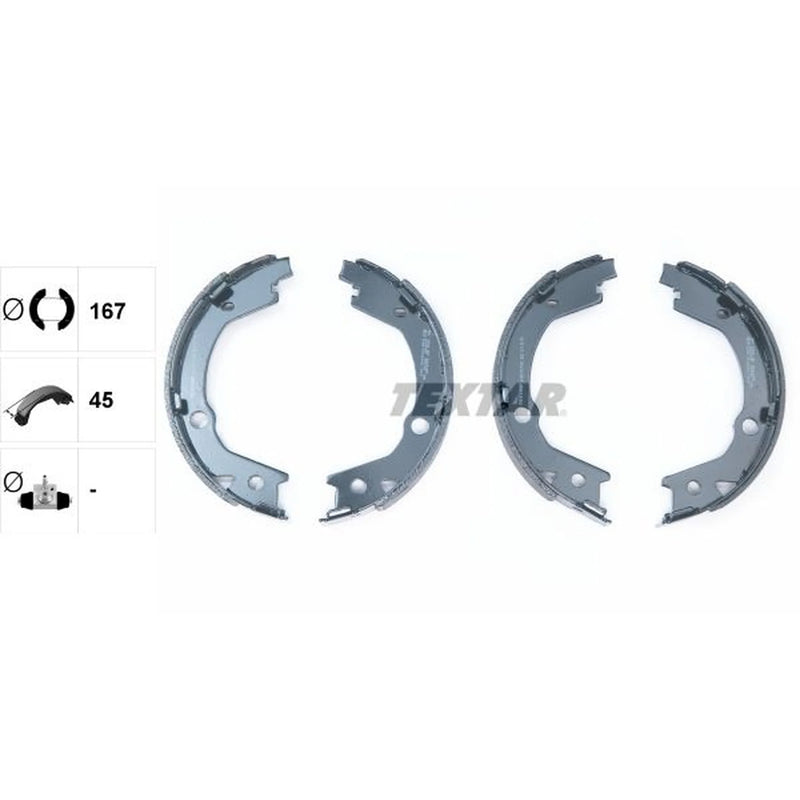 Textar Parking Brake Shoe Set 91070700