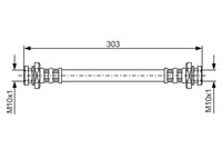 Bosch Brake Hydraulic Hose Line 1987476436