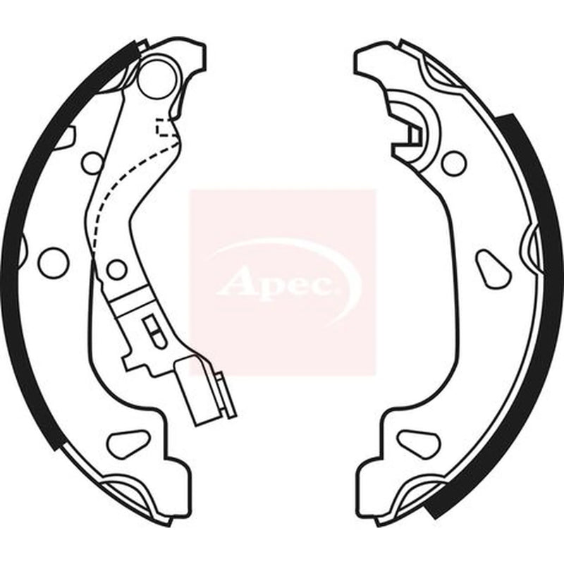 Apec Brake Shoe Set Axle Kit SHU623