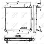 NRF Engine Radiator 52068