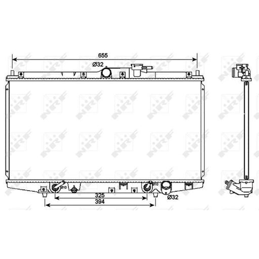 NRF Engine Radiator 53087