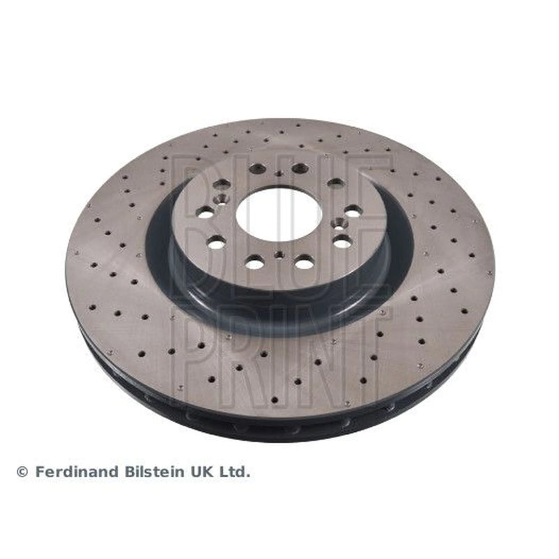 Blue Print 2 x Perforated/Vented Front Brake Discs ADH243131-x2